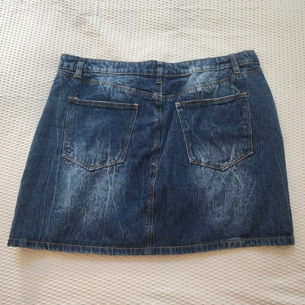 Denim Mini Skirt - Picture 2 of 5